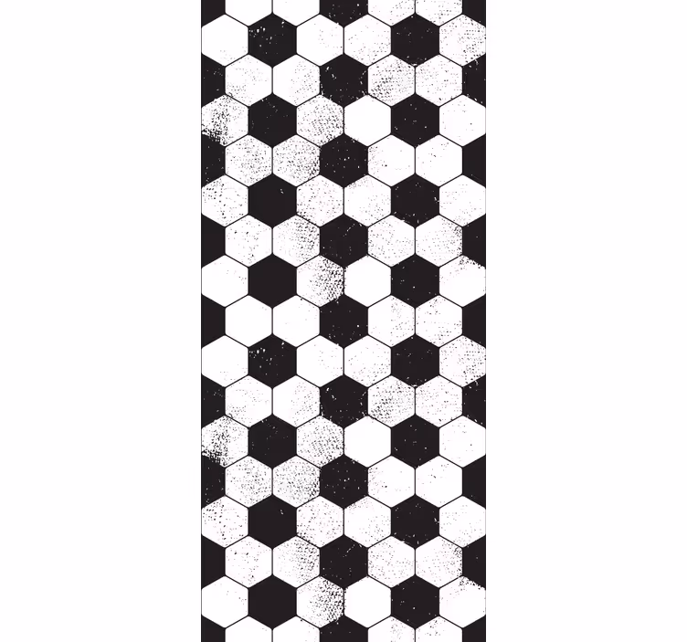 Blind kids grunge textured soccer ball pattern - TenStickers