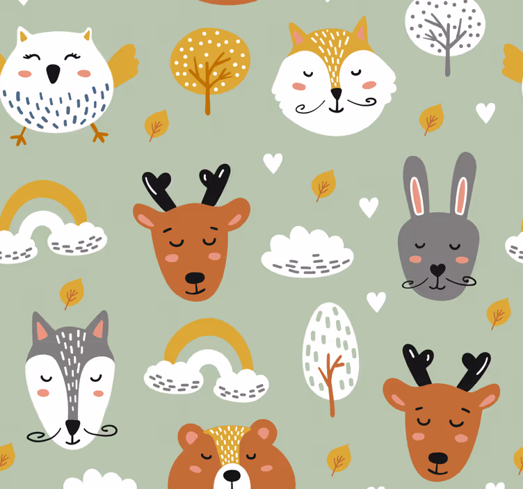 Blind kids nordic style mountains decor - TenStickers