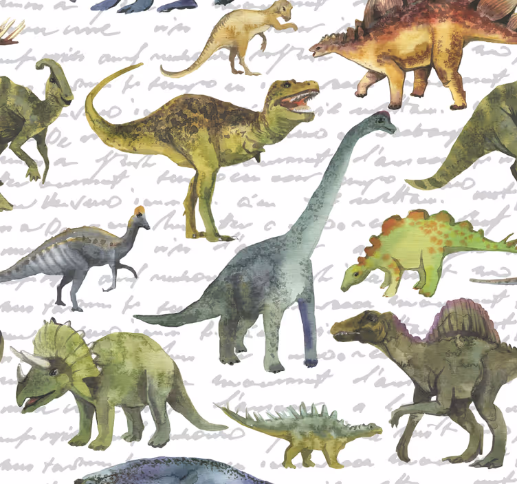 Blind kids realistic dinosaurs - TenStickers
