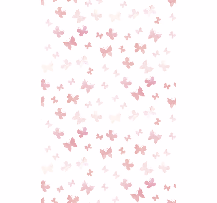 Blind kids pink butterflies - TenStickers