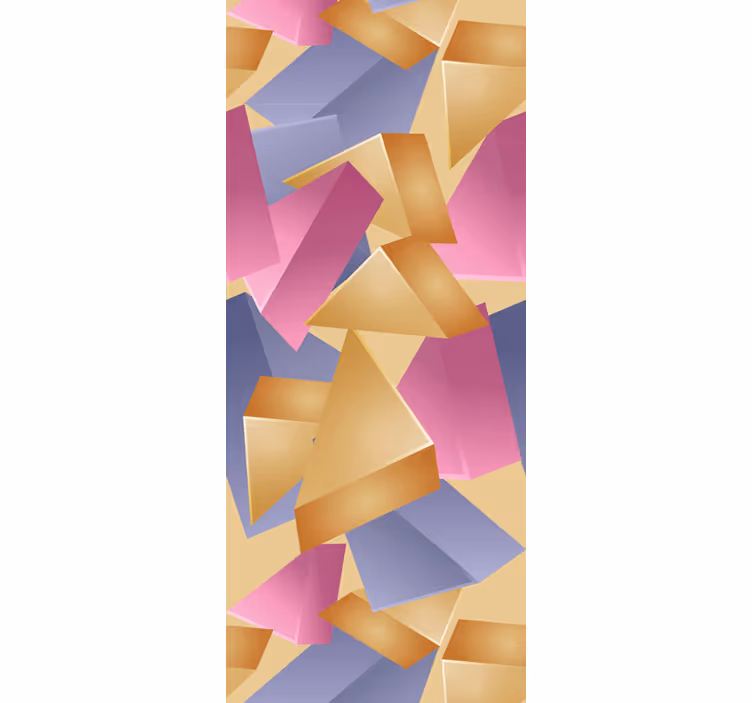 Blind office gold pyramid design - TenStickers