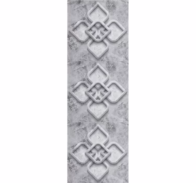Blind office grey 3d geometric stone elements - TenStickers