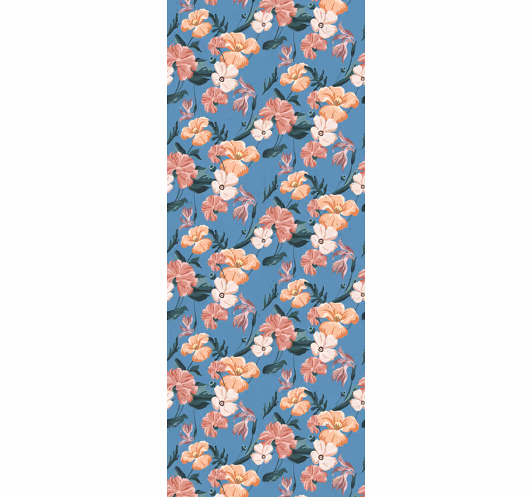 Blind office flowerprint 'flower jeans' - TenStickers