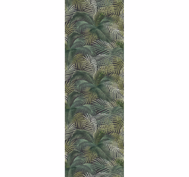 Blind office green palm leaves design - TenStickers