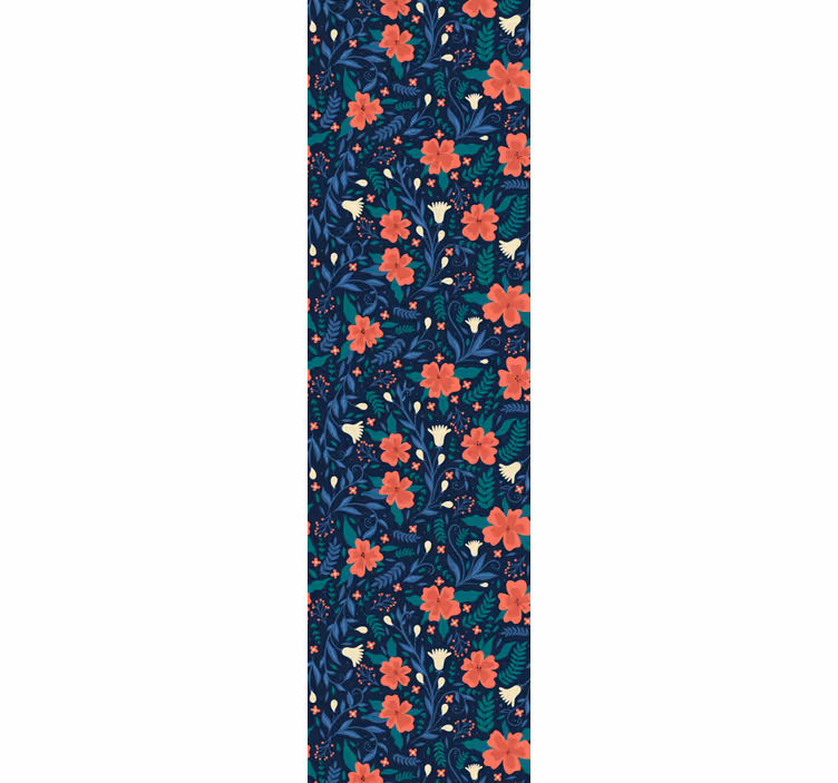 Blind office nordic style artistic florals - TenStickers