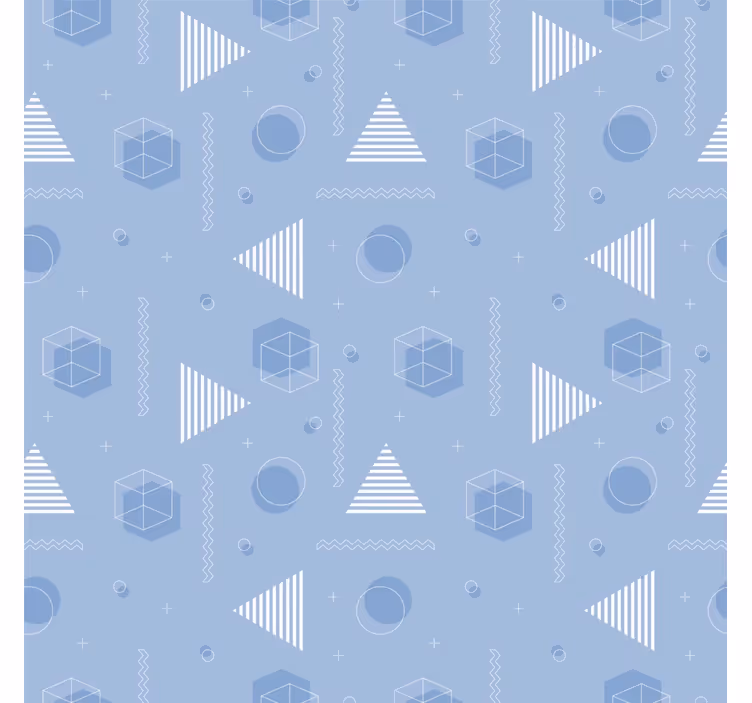 Teenage blind in geometric blue design - TenStickers