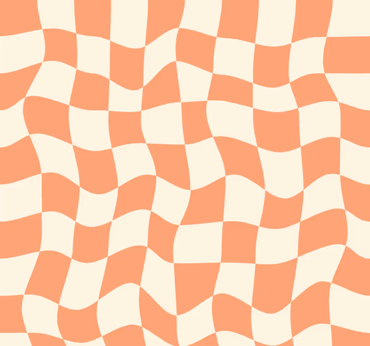 Teenage blind with funky checkered pattern - TenStickers