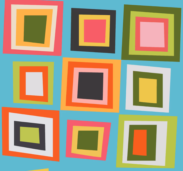 Teenage blind in vibrant checkered pattern - TenStickers