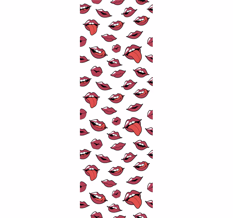 Teenage blind with abstract lips and tongue design - TenStickers