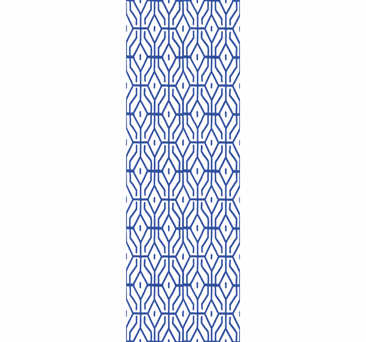 Teenage blind in eclectic blue linear design - TenStickers