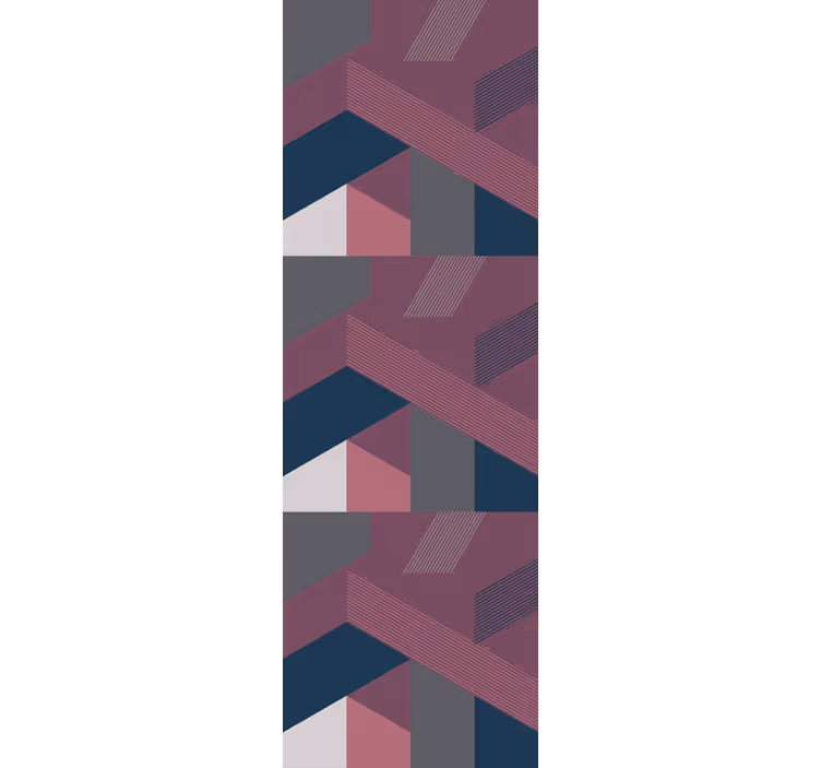 Teenage blind in eclectic geometric decor - TenStickers