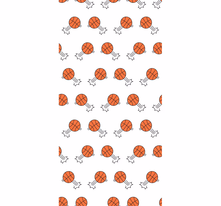 Teenage blind hand-drawn basketball background - TenStickers