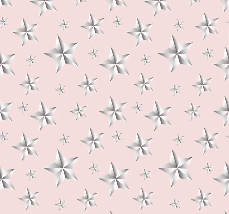 Teenage blind with pink background and white stars - TenStickers
