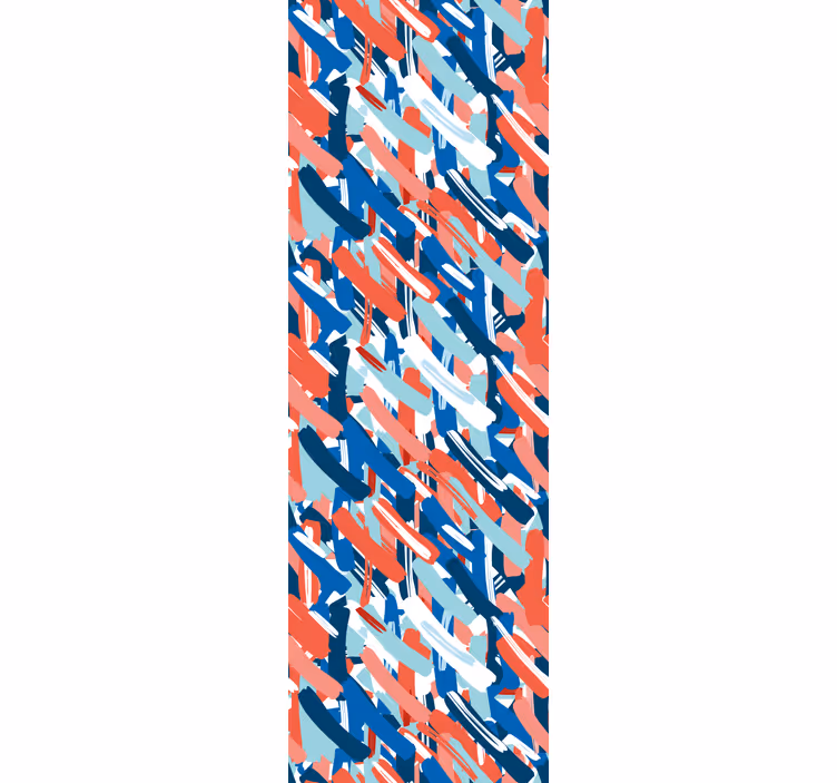 Teenage blind in red blue and white brush strokes - TenStickers
