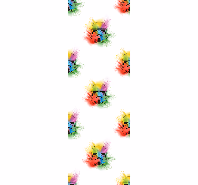 Teenage blind with white trooper heads pattern - TenStickers
