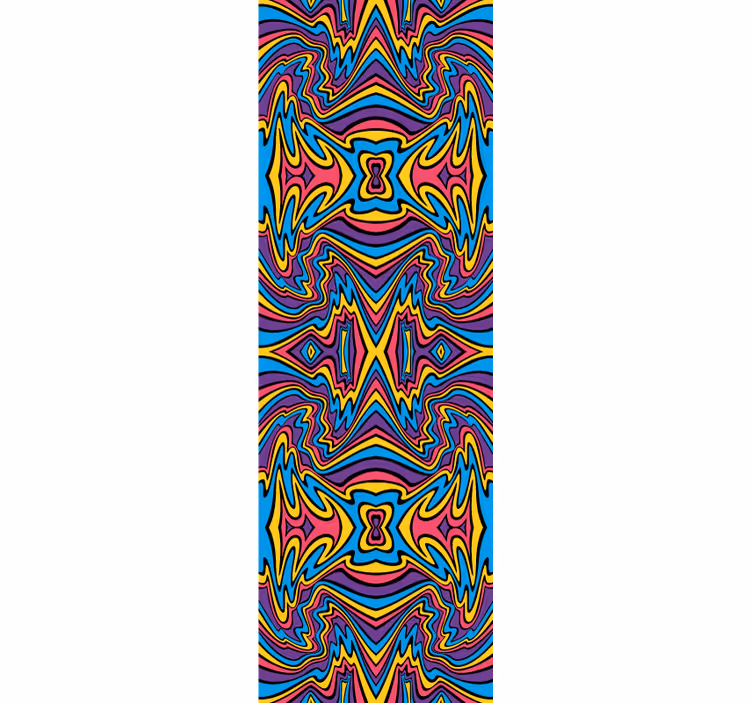 Teenage blind with vibrant colors and funky lines - TenStickers