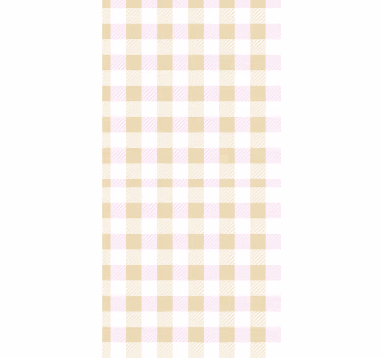 Teenage blind in pink and gold tartan - TenStickers