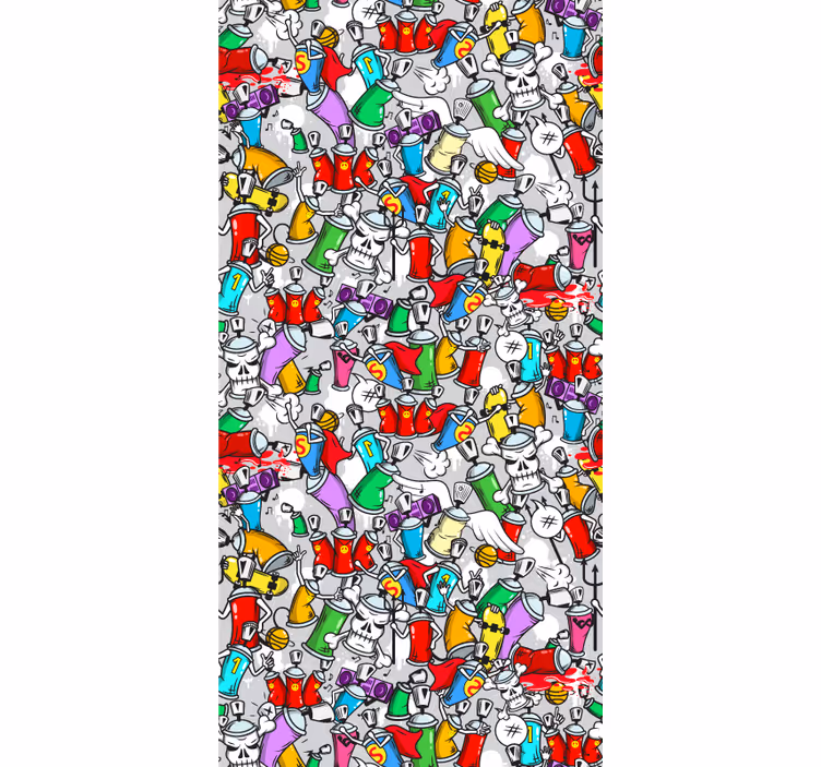 Teenage blind colourful active spray cans - TenStickers