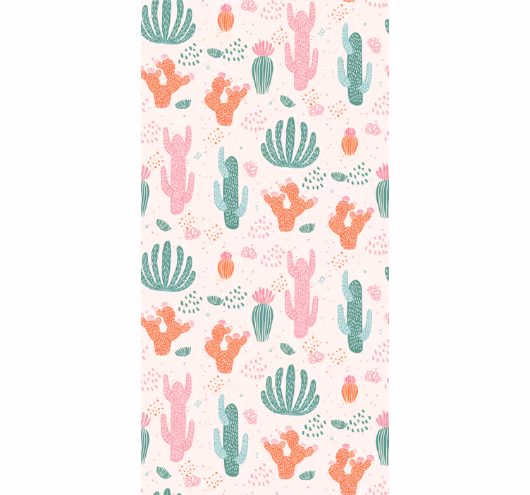Teenage blind retro colored cactus design - TenStickers