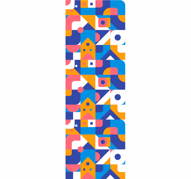 Teenage blind colorful geometric mosaic design - TenStickers