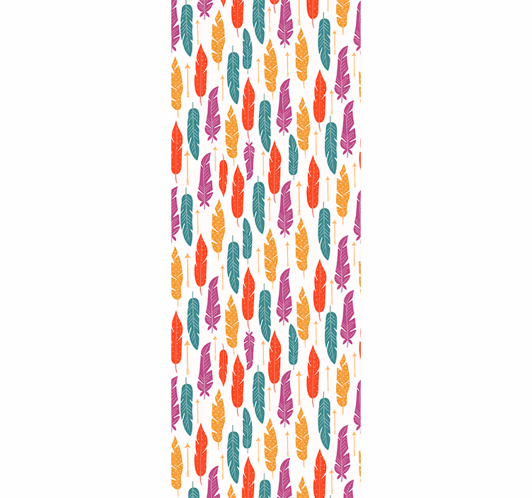 Teenage blind with ethnic feathers design - TenStickers
