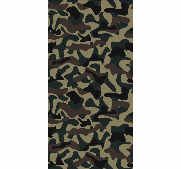 Teenage blind in camouflage pattern - TenStickers