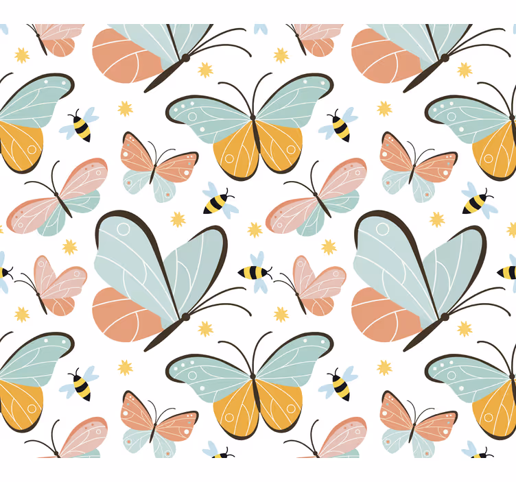 Teenage blind butterflies and bees - TenStickers