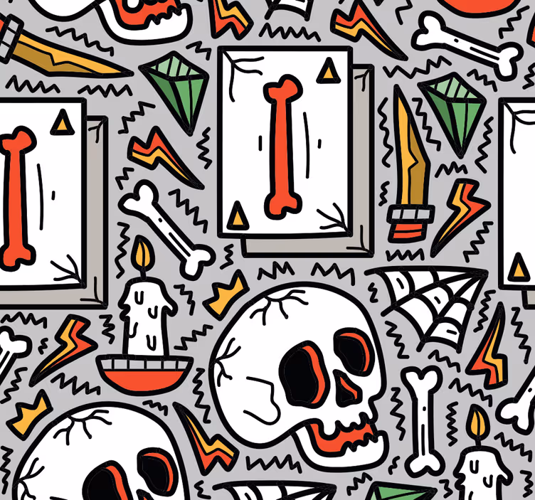 Teenage blind skull graffiti - TenStickers