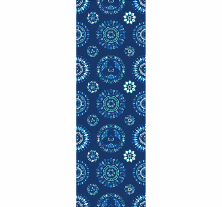 Teenage blind in blue abstract pattern - TenStickers