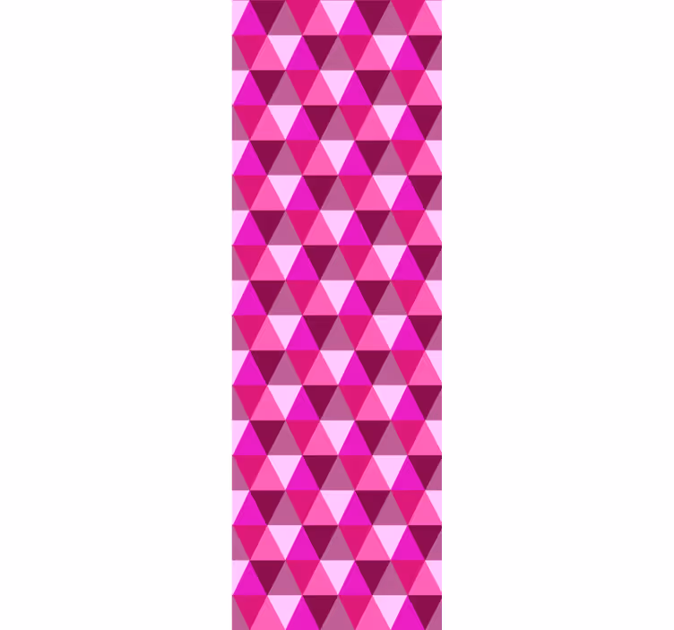 Teenage blind fuchsia geometric - TenStickers