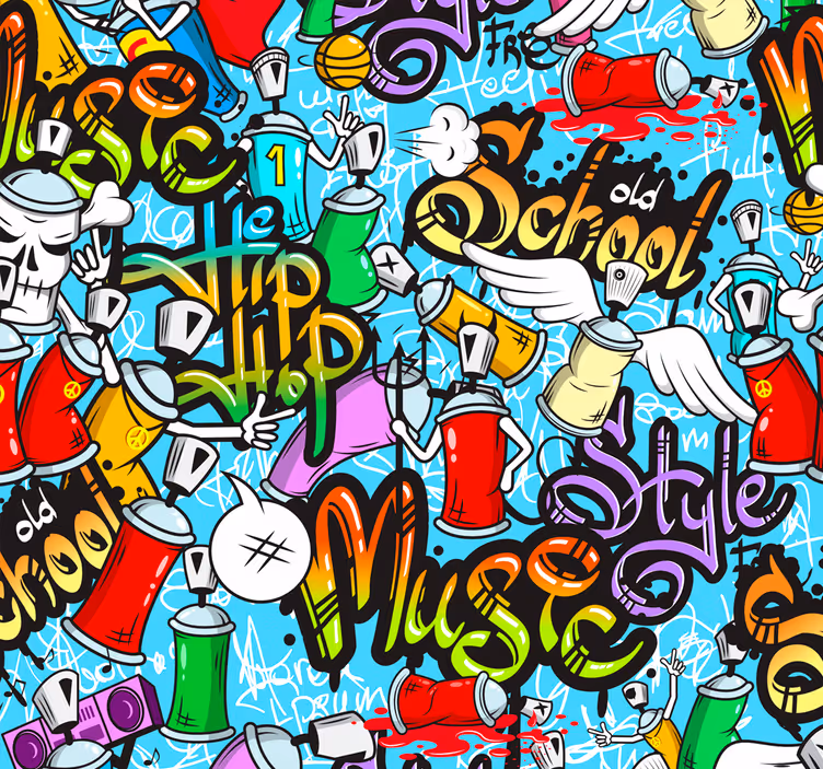 Teenage blind urban graffiti hip-hop style - TenStickers