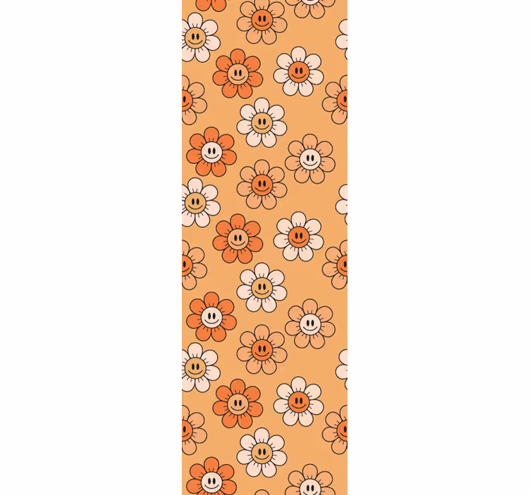 Teenage blind with orange shades smiley faces - TenStickers