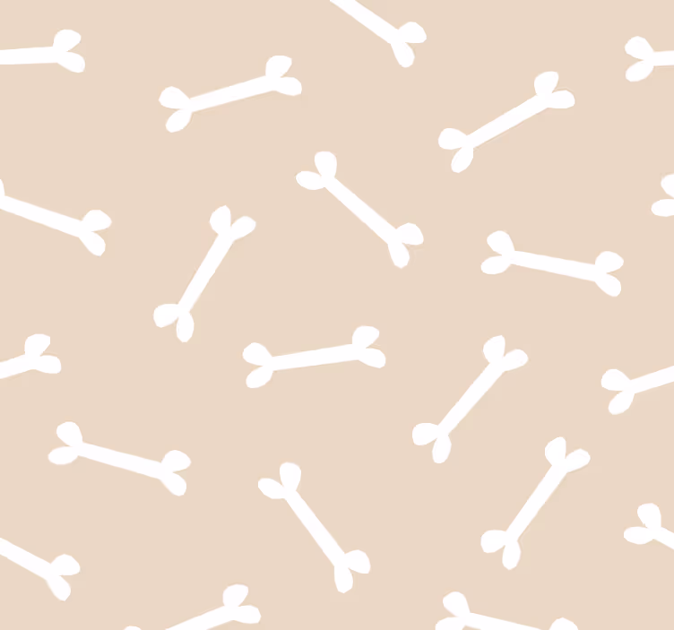 Teenage blind dog bones on beige background - TenStickers