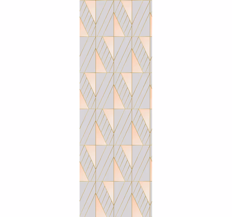 Modern blind with layered geometric patterns - TenStickers