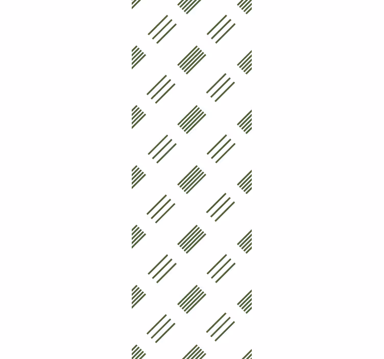 Modern blind in green and white design - TenStickers
