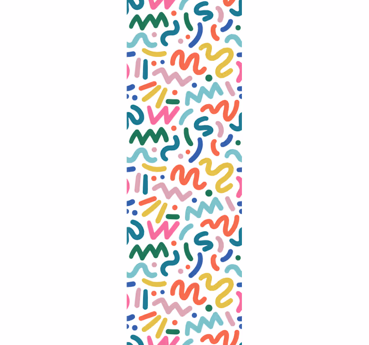 Modern blind in abstract colored shapes - TenStickers
