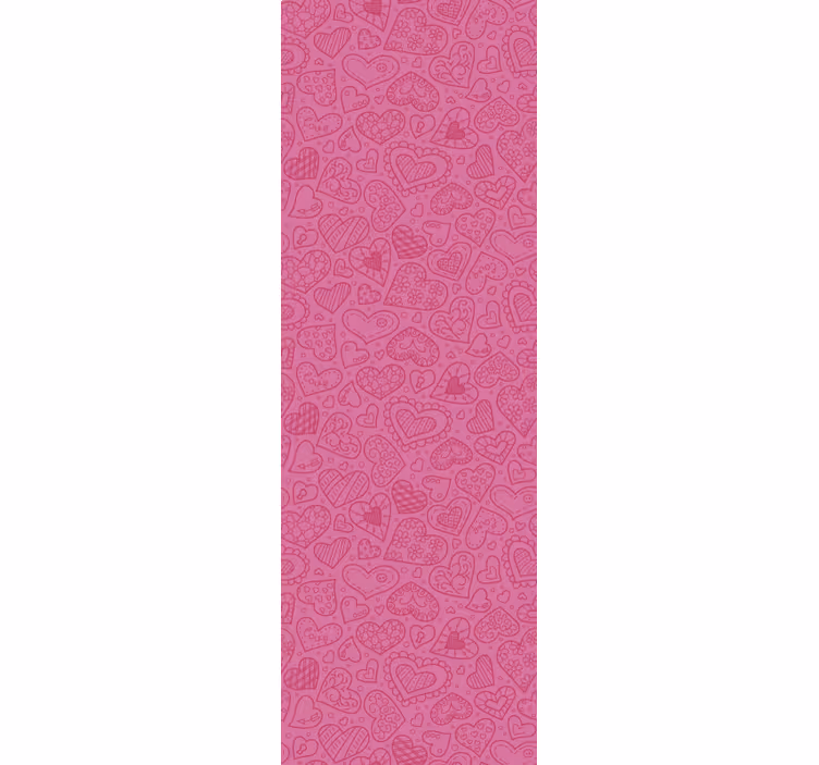 Modern blind pattern-decor mixed hearts design - TenStickers