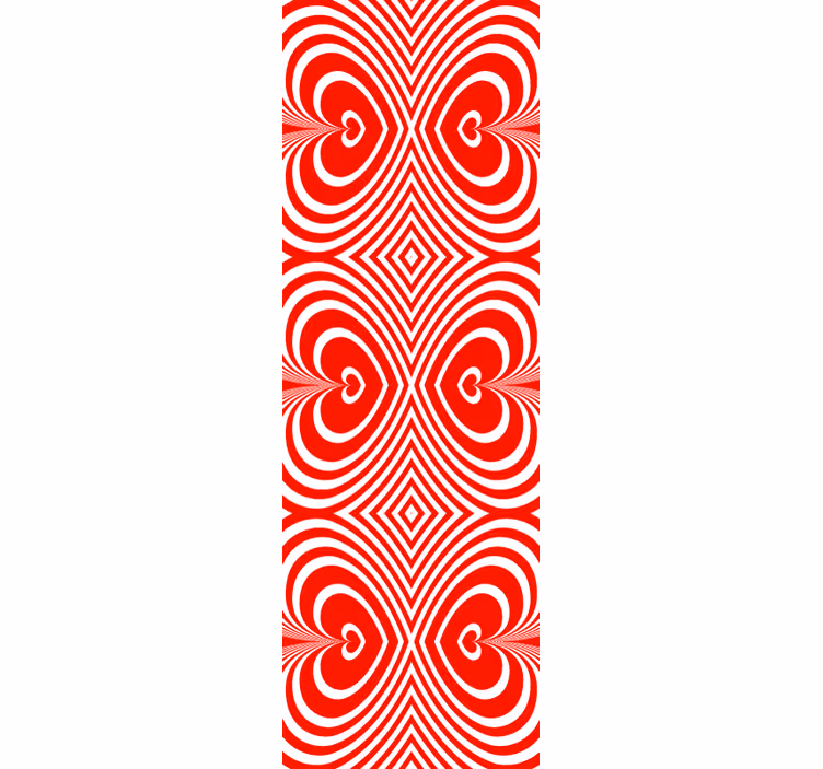 Modern blind with mesmerizing heart pattern - TenStickers