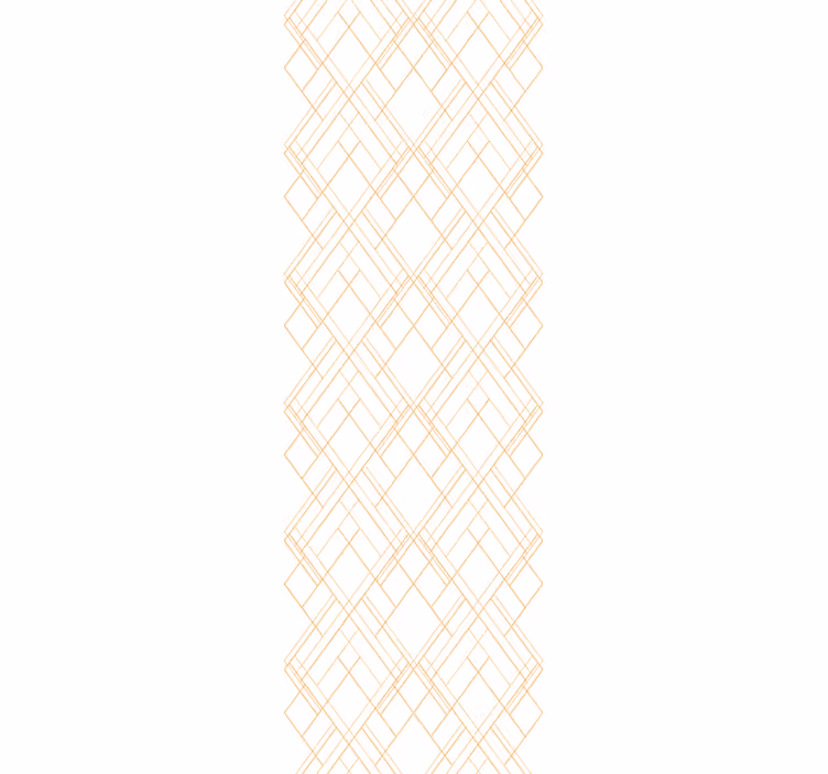 Modern blind with golden abstract lines on white - TenStickers
