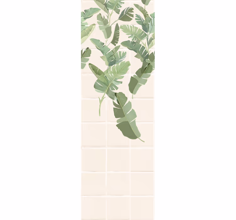 Modern blind eclectic palm pattern tiles - TenStickers