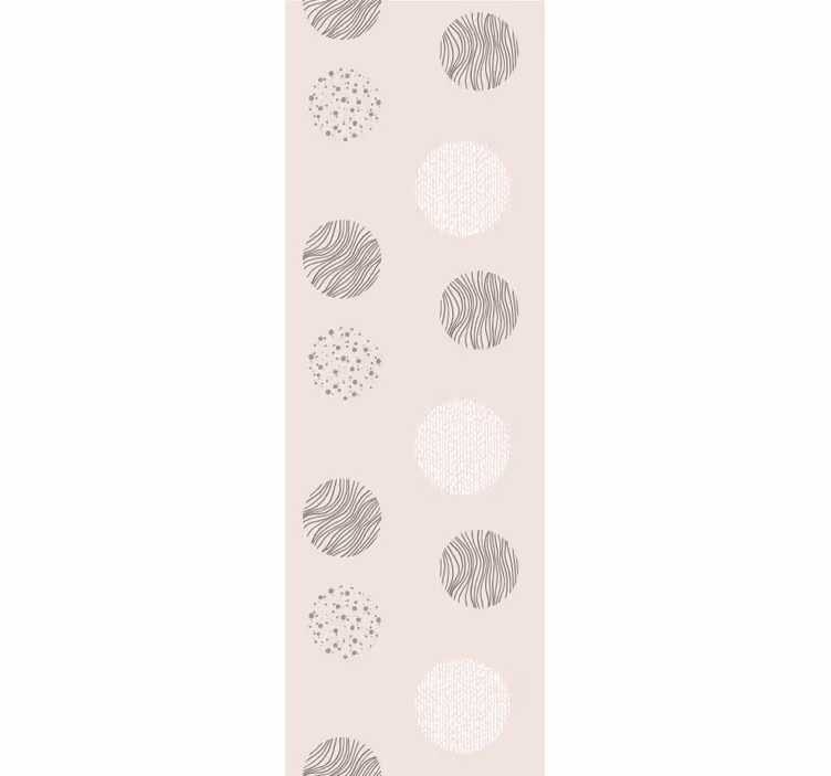Modern blind in gray circles with lines texture - TenStickers