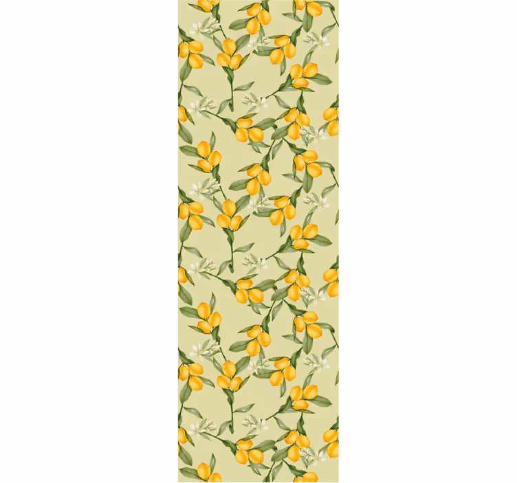 Modern blind with tropical summer lemons pattern - TenStickers