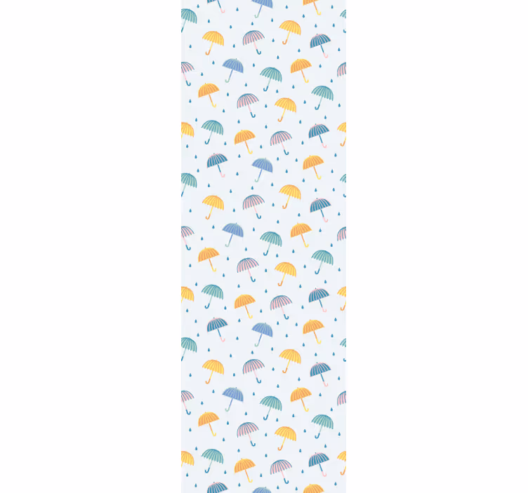 Modern blind with colorful umbrella cartoon design - TenStickers