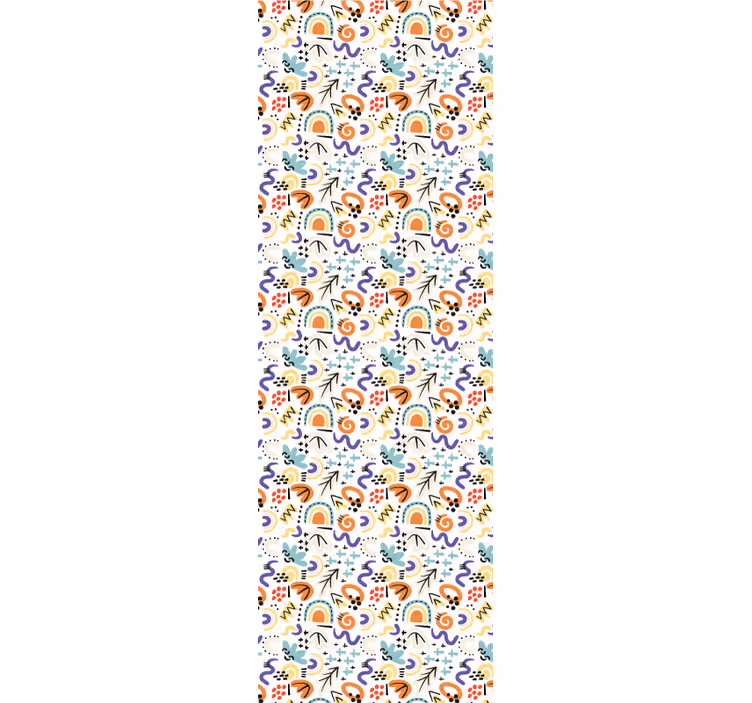 Modern blind with organic flat abstract design - TenStickers