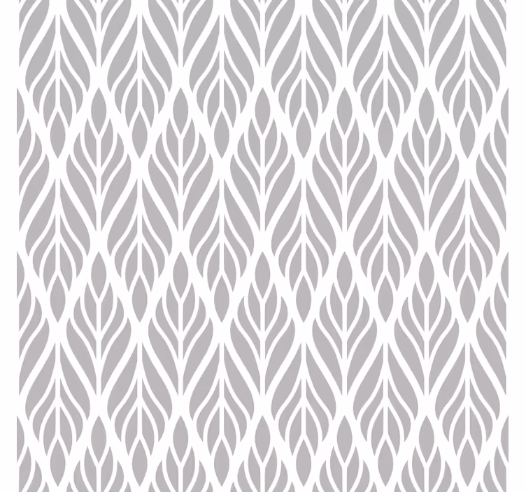 Modern blind in ethnic floral grey pattern - TenStickers