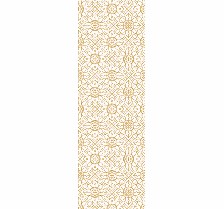 Modern blind with white floral pattern - TenStickers