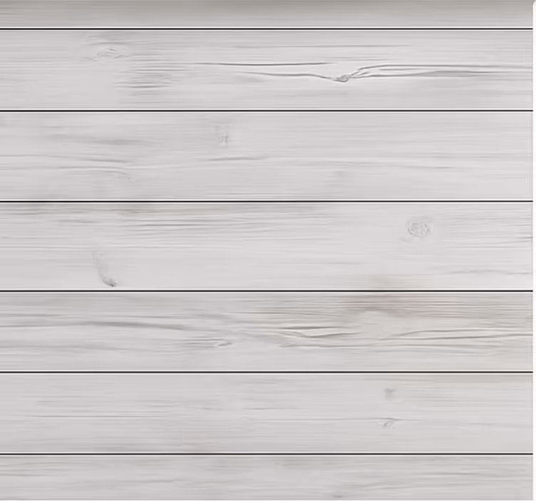 Pattern roller blind in horizontal white-washed timber - TenStickers