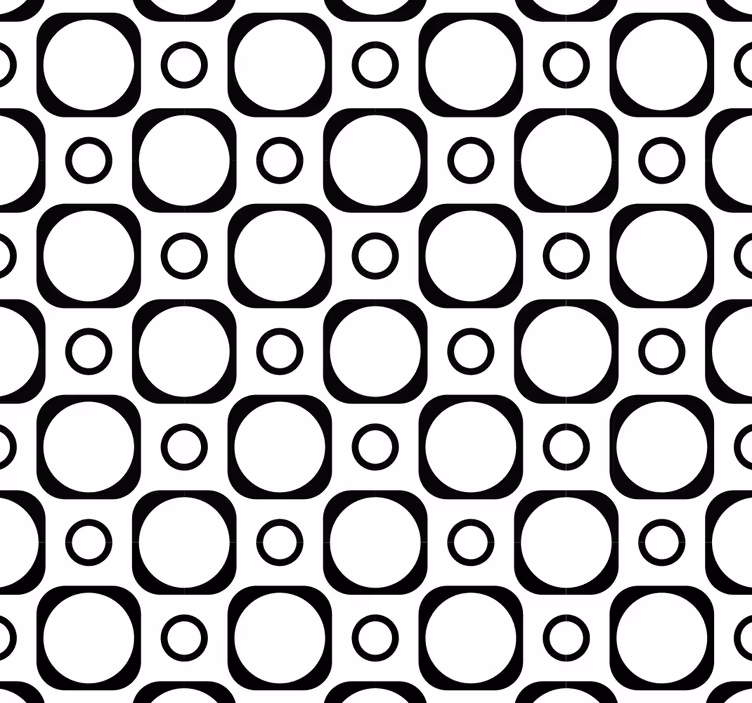Black roller blind for bathroom black and white tiles - TenStickers