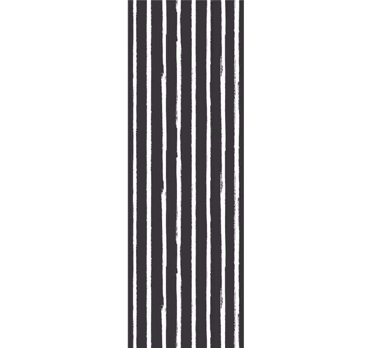 Black roller blind with modern ink pattern of lines - TenStickers