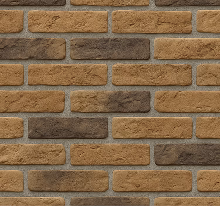 Living room blind in factory brick color - TenStickers